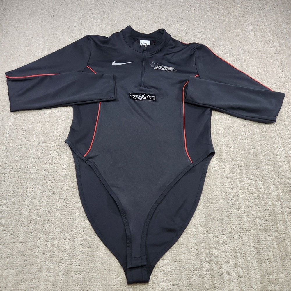 Nike X Megan Thee Stallion Bodysuit Women Medium Long Sleeve Stretch *READ